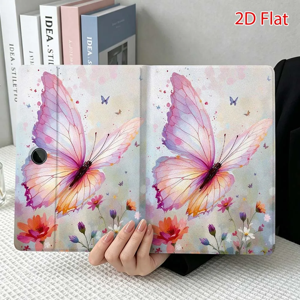 Beautiful Butterfly For OPPO VIVO IQOO OnePlus Realme Pad 3 Pro 13 12.1 11.4 11 inch Pen Tray Tablet Case Soft