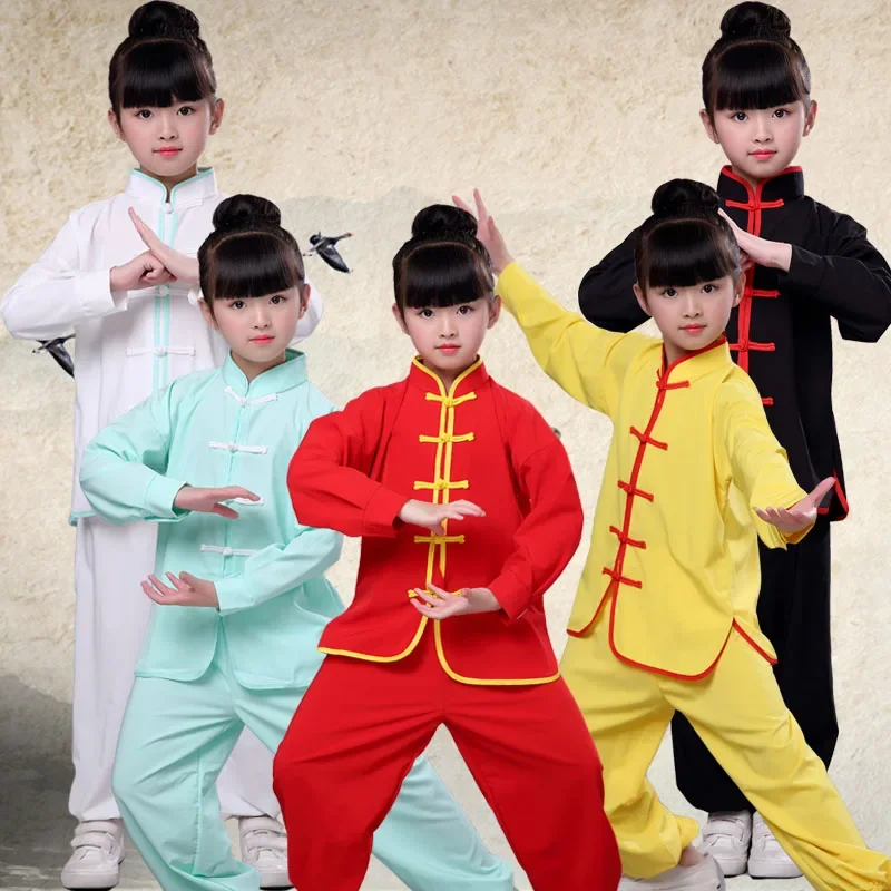 Summer Short Sleeved Children's Martial Arts Suit, Performance Suit, Tai Chi Practice