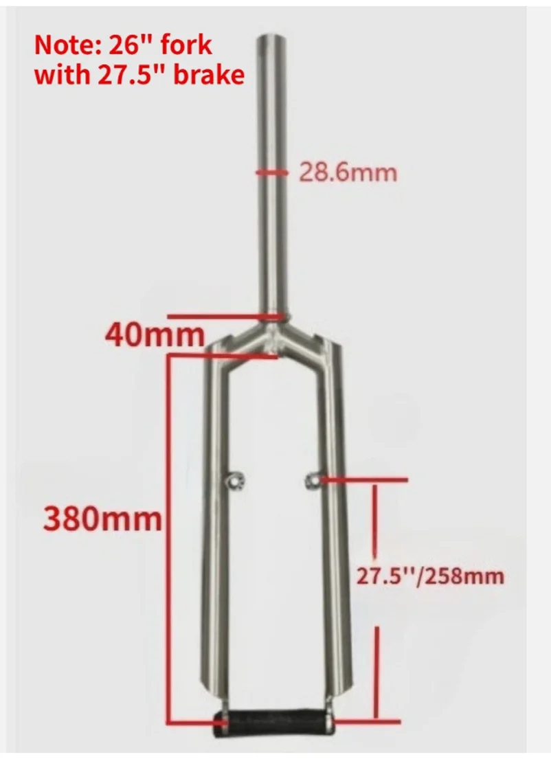

Titanium alloy Mountain MTB Bicycle Front Fork V brake