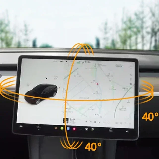 Car Dashboard Screen Rotation Tilt Holder for T esla Model Y 3 Four Direction Screen Rotating Free Adjustable Te sla Accessories