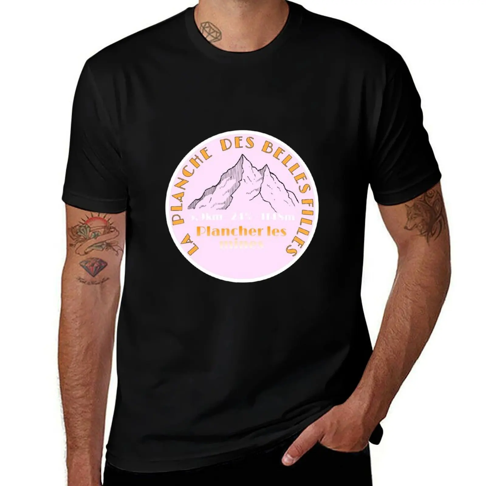 La planche des belles filles rose T-Shirt Classic Graphic Short Sleeve Top