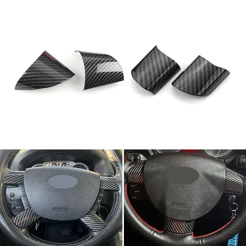 Car Steering Wheel Panel Cover Trim Sticker For Ford Focus 2 MK2 2005 2006 2007 2008 2009 2010 2011 Styling Interior Accessories