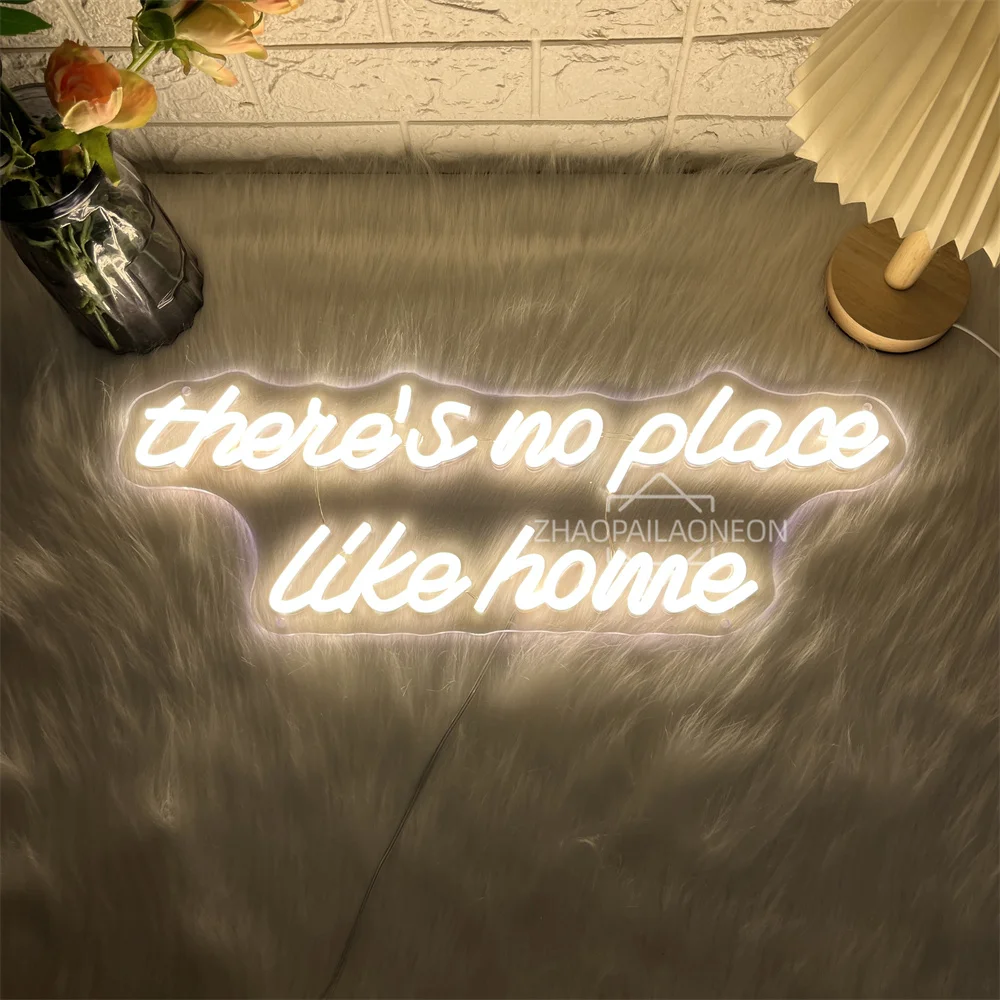 There is no place like home Neon Led Sign Wall Hanging Home Room Decor LED Neon Lights USB Bedroom Decoration Gift Birthday