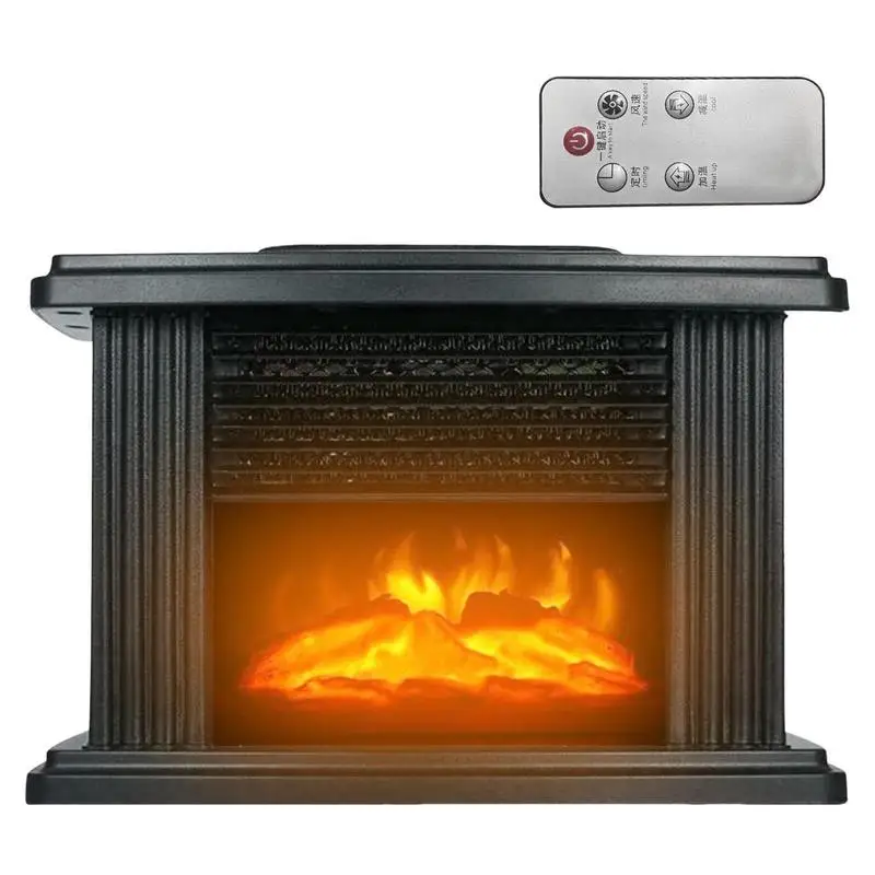 

Electric Fireplaces 1000W Electric Stove Heater With 3D Flame Indoor Space Decorative Heaters For Study Room Game Room Living