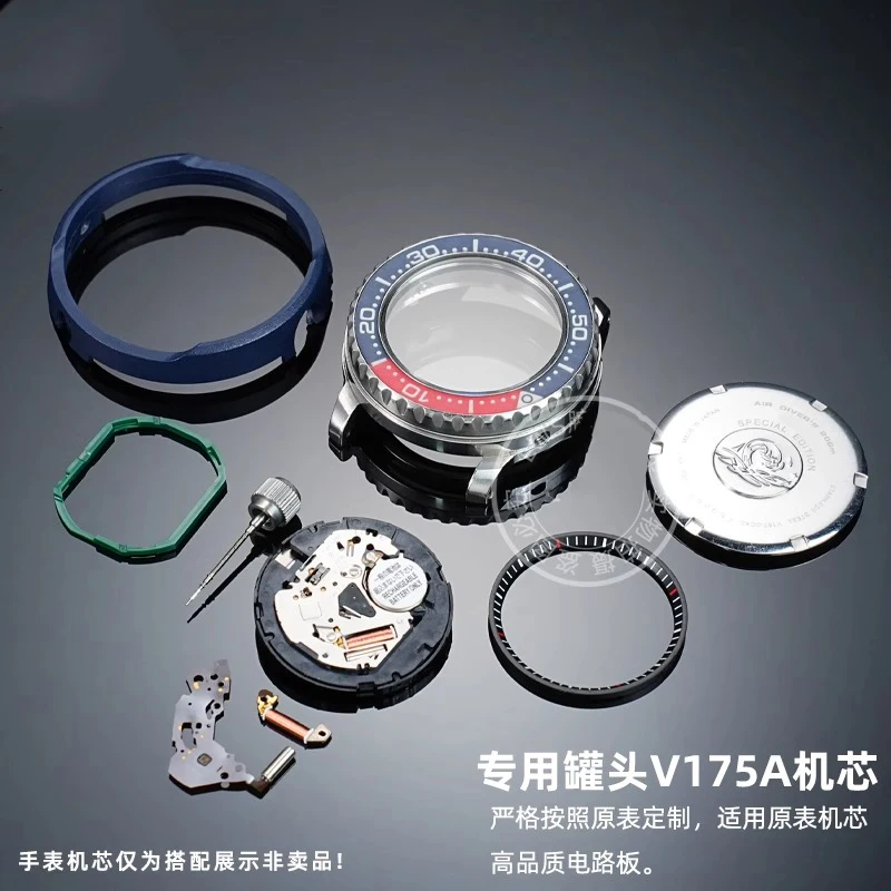 مشاهدة حركة لوحة دوائر كهربائية متكاملة ل Seiko المعلبة V175A حركة الكوارتز لفائف الملحقات تفكيك أجزاء إصلاح أداة