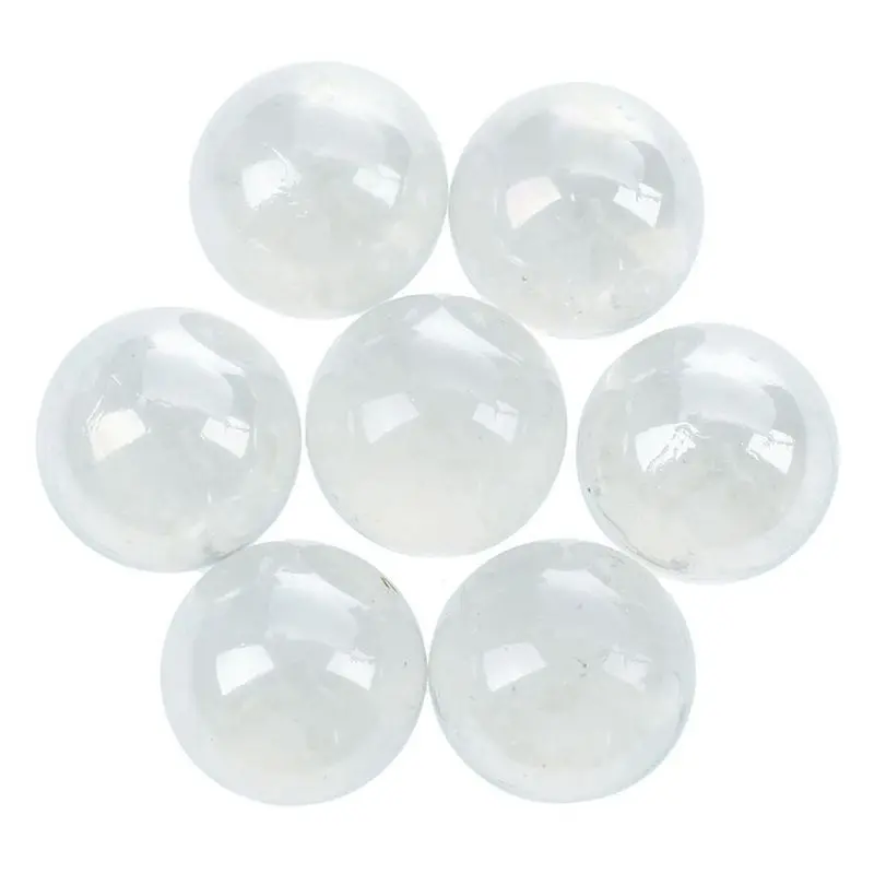 LICE-200 Pcs Marbles 16Mm Glass Marbles Knicker Glass Balls Decoration Color Nuggets Transparent
