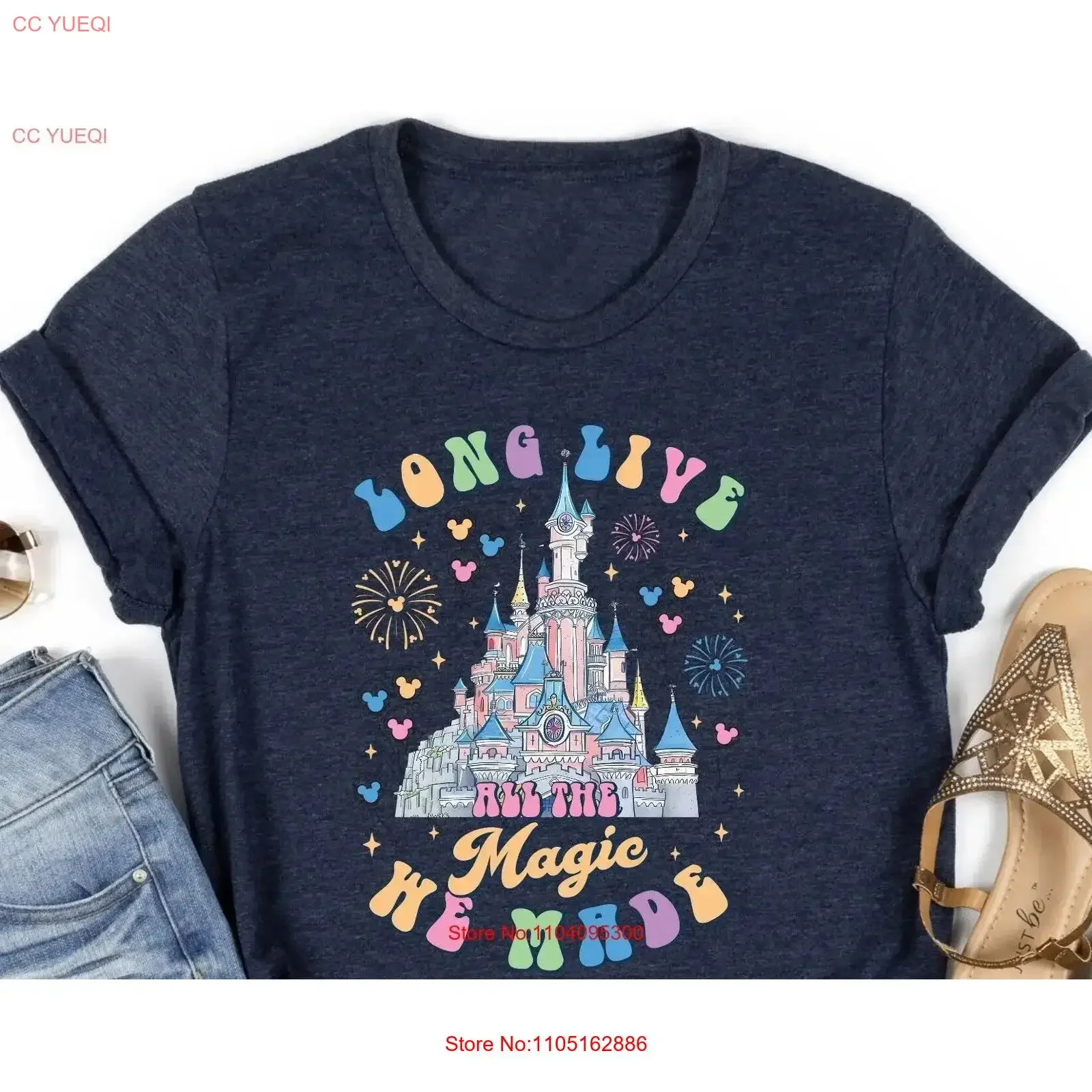 عطلة تي شيرت رحلة عائلية طويلة العيش كل ماجيك نحن صنع 1971 القلعة مجموعة القمصان خمر غسلها الشارع الشهير أنيق