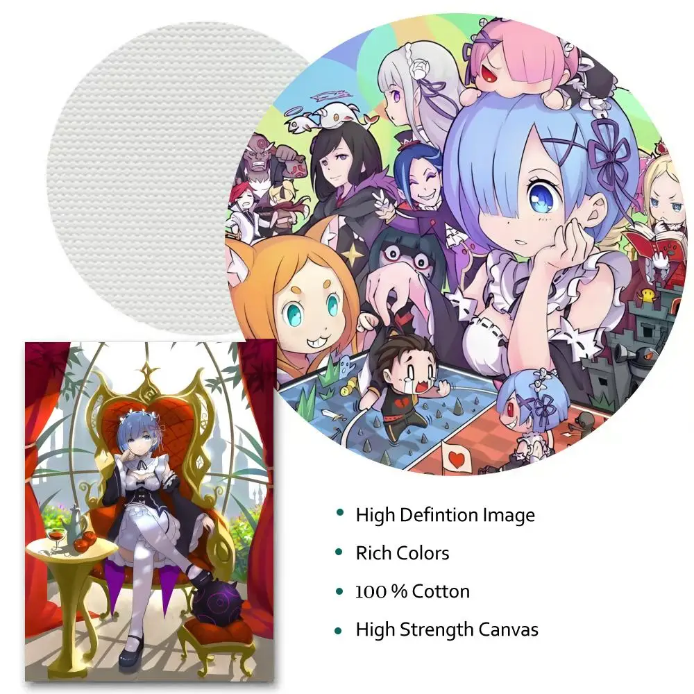 إعادة Z-Zero R-Rem أنيمي المشارك HD أنيمي الساخن موضوع المغني/OST/فيلم مقاوم للماء الذاتي عصا ديكور المنزل