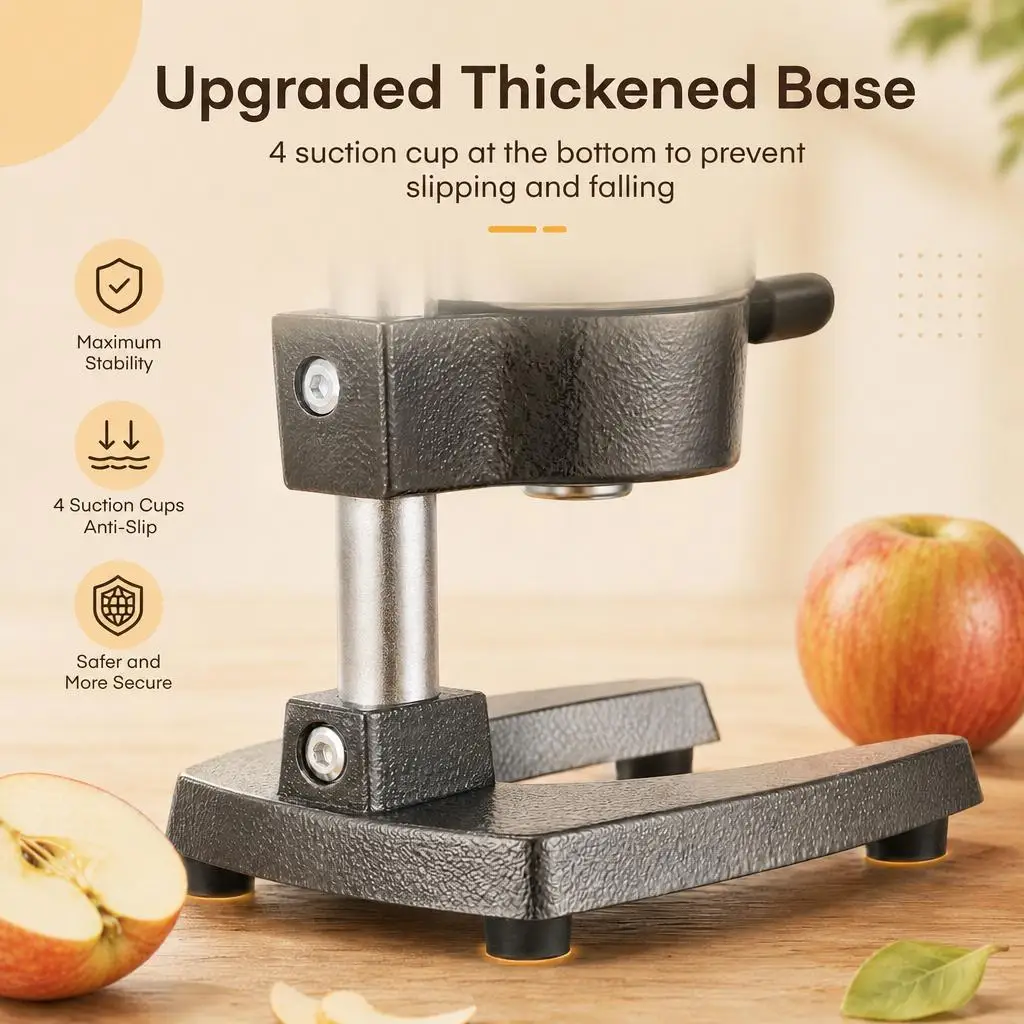 Heavy Duty Manual Cast Iron Juicer Citrus Squeezer Commercial Hand Press Orange Lemon Fruit Extractor with 400ml Stainless Steel Cup view 7