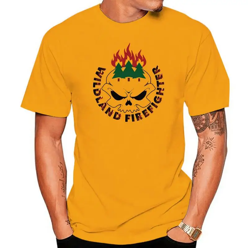 2024 Newest Fashion WILDLAND FIREFIGHTER T-Shirt QUOTE AMERICA Smoke Jumper Fireman100% Cotton Humor  Tee Shirts