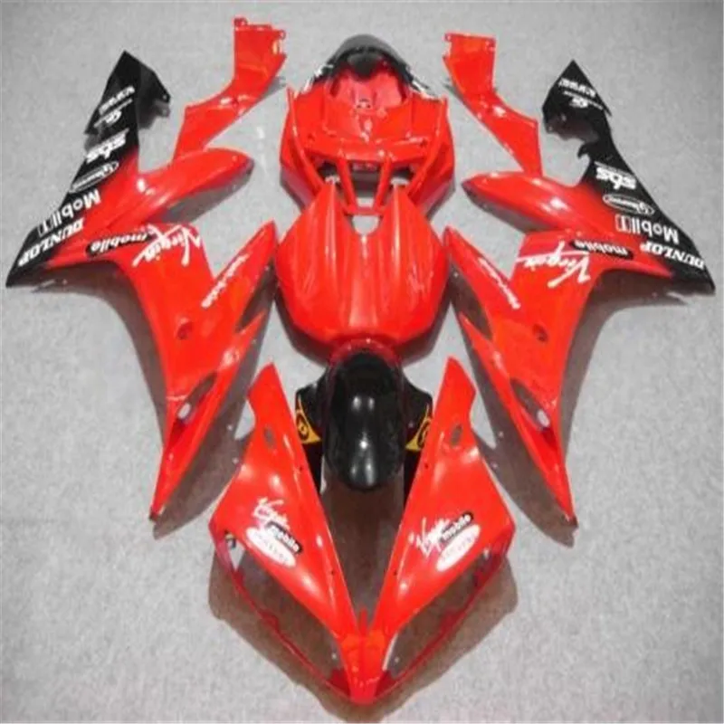 Injection Mold New ABS Motorcycle Fairings Kit Fit for YAMAHA YZF R1 2004 2005 2006 04 05 06 Bodywork Set Custom red black