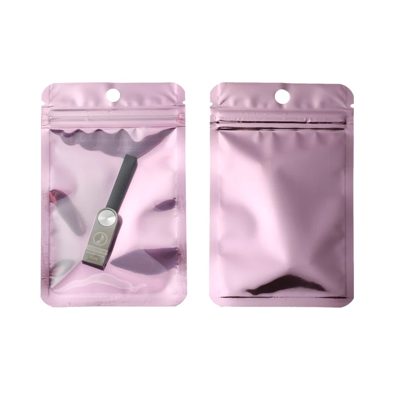 10/50/100 Pcs Bunte Transparente Top Feed Folie Zip-Lock Beutel Lebensmittel Beutel Mylar Aluminium Folie Beutel Tee beutel Lebensmittel Lagerung Tasche – Detail 7