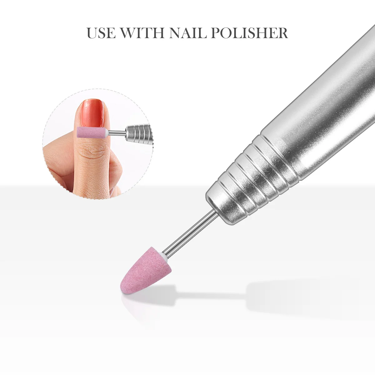 12 قطعة رأس مطحنة الأظافر لآلة فن الأظافر تصميم دائري لإزالة الجلد الميت أدوات تلميع للاستخدام المنزلي في الصالونات #3