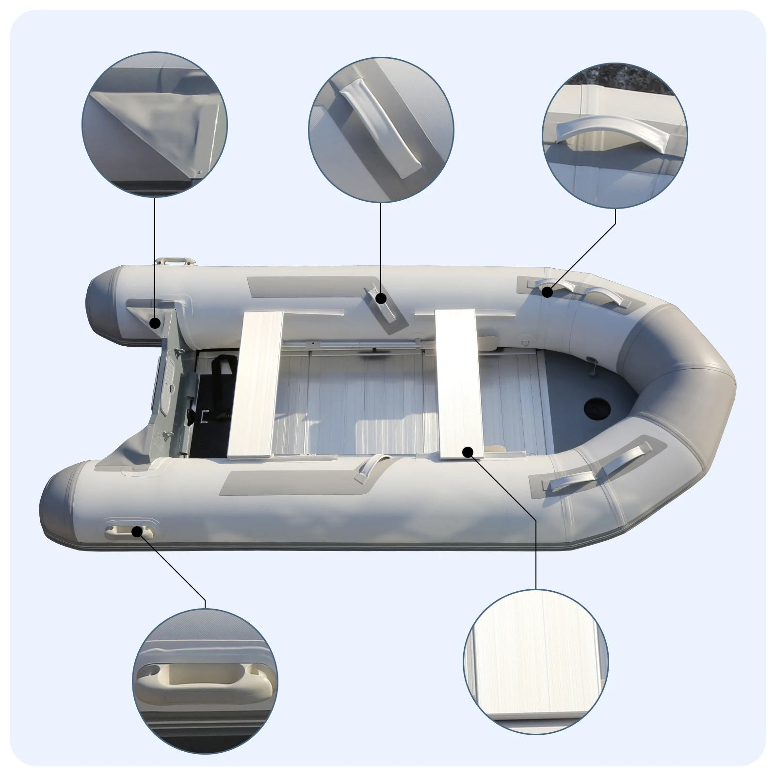 Bote de Pesca Inflable de PVC  - Inflatable Boat 3.3M Pvc reseña y precio