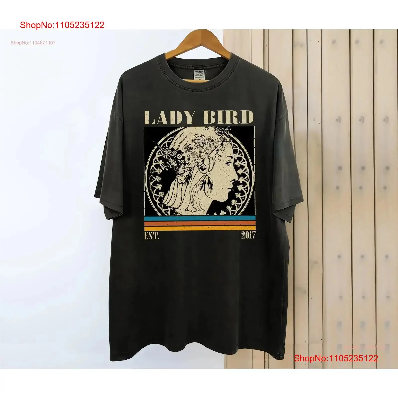 Lady Bird Movie T Shirt Vintage Retro Classic s for him vintage Washed homme Stylish Versatile Stretched Soft Casual streetwear