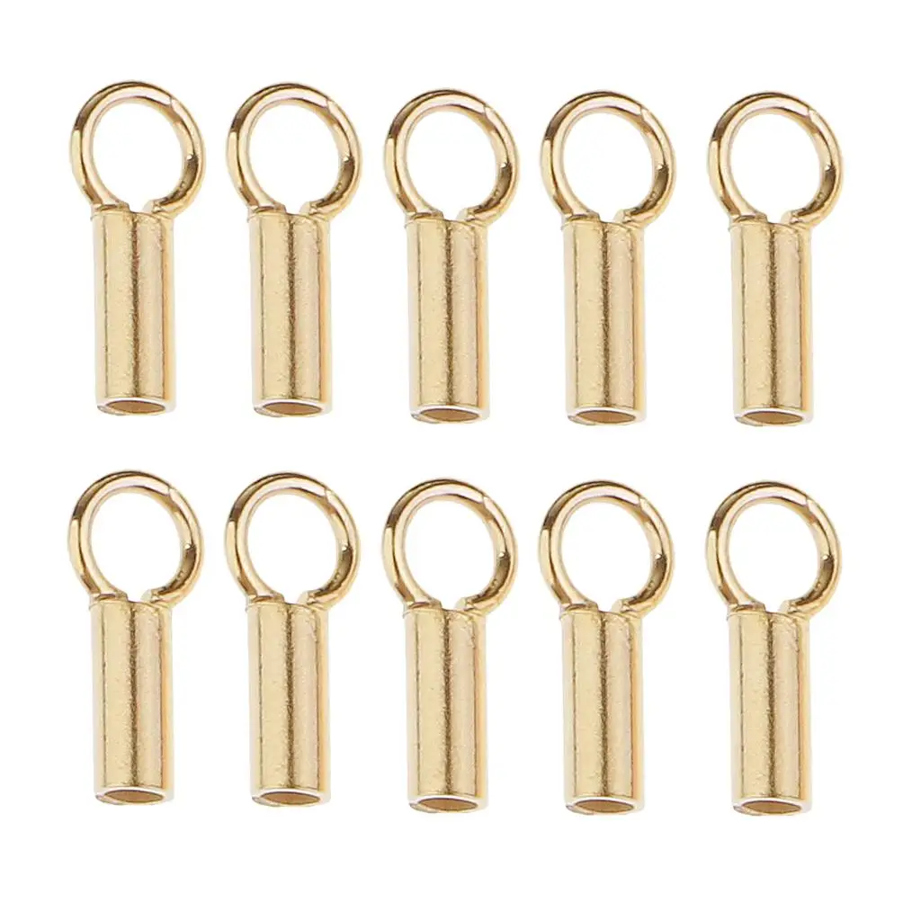 10 Teile/satz 925 Sterling Silber Rohr Perlen Stopper Schnur Ende Perle Schmuck Machen Erkenntnisse