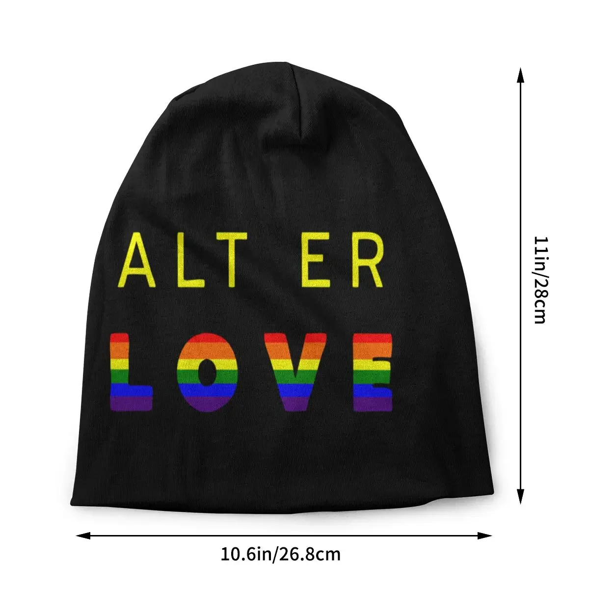 Alt Er Love Skam Isak And Even Evak LGBT Pride Cap Street Skullies Beanies Hats Men Autumn Winter Warm Dual-use Bonnet Knit Hat