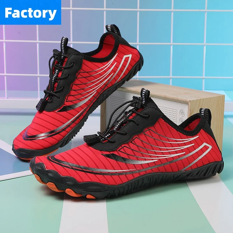 Unisex Quick Dry Water Shoes Men Women Colorful Beach Swimming Surfing Seaside Aqua Shoes Couple Barefoot Upstream Sneakers