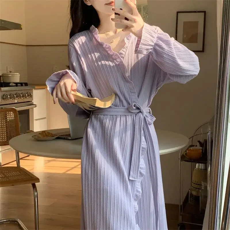 

Nightgowns Bathrobes Women's Clothing Homewear Summer Spring Simple Comfort Casual Fashion Breathable Loose Fit Large Size