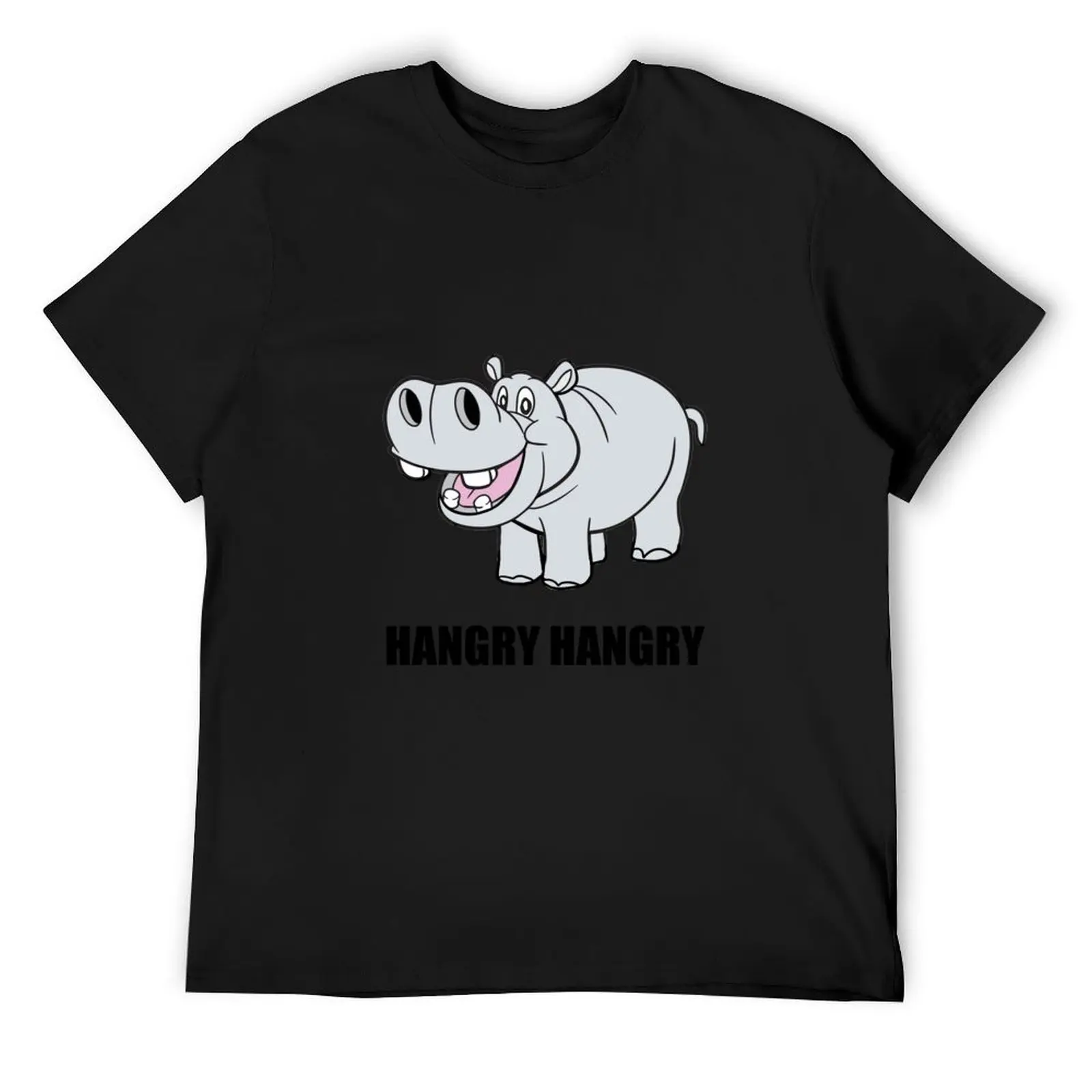 

Hangry Hippo T-Shirt Luxury man summer 2025 Louboutins funny meme t-shirts funny t shirts men