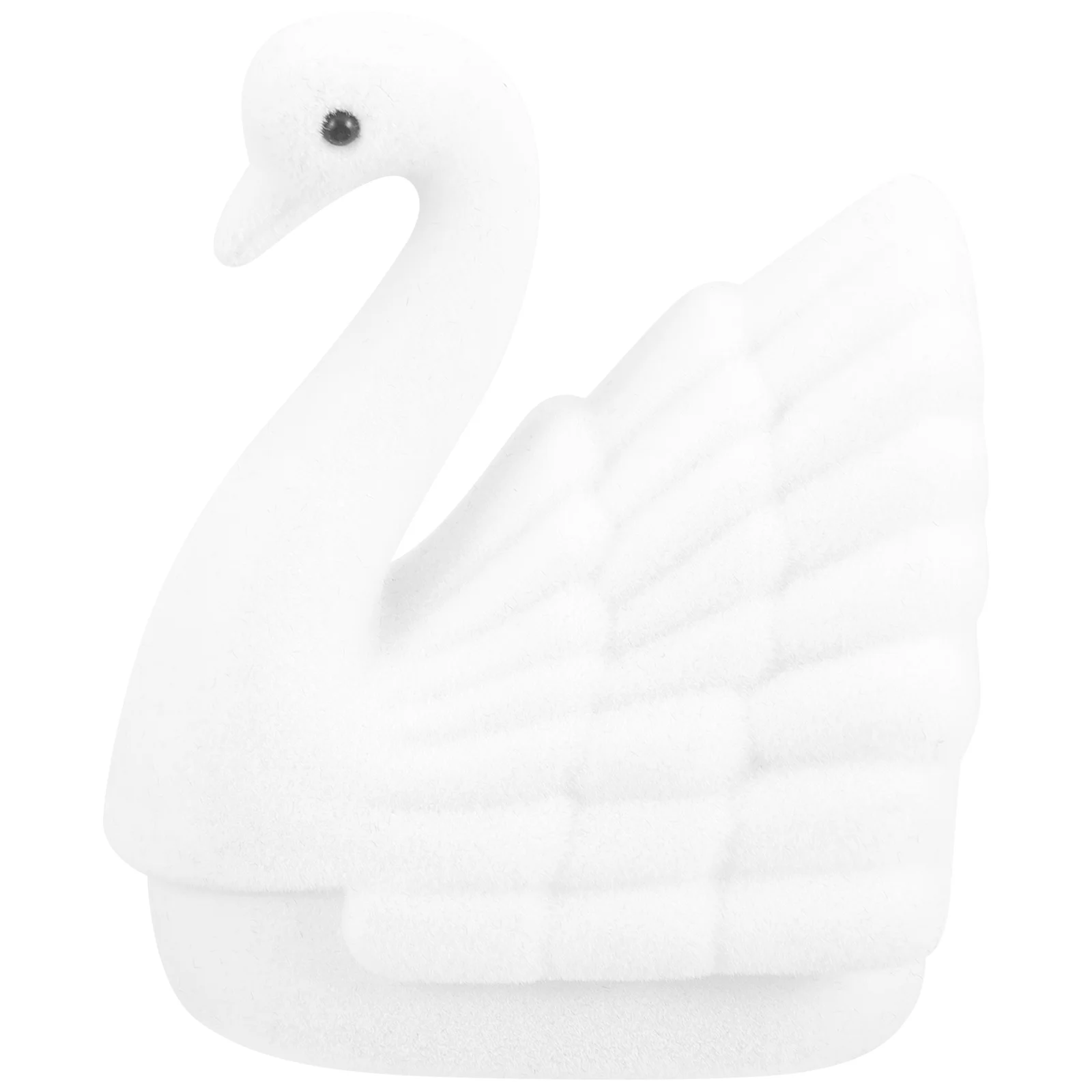 

Swan Trinket Boxes Organizers Necklace Wedding Jewelry Rings Holder Travel Showcase Miss
