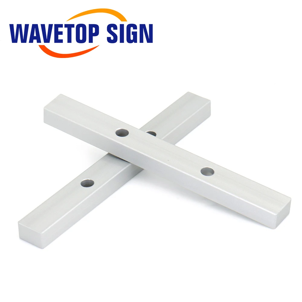 WaveTopSign 2Pcs/Lot Worktable Positioning Bar with Positioning Screw for DIY Fiber & Co2 Laser Marking and Engraving Machine