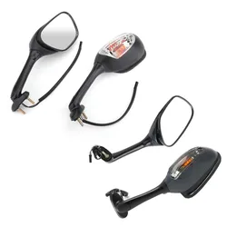 Rearview Mirrors w/Turn Signals For Suzuki GSXR600 GSX-R750 GSXR1000 02-15