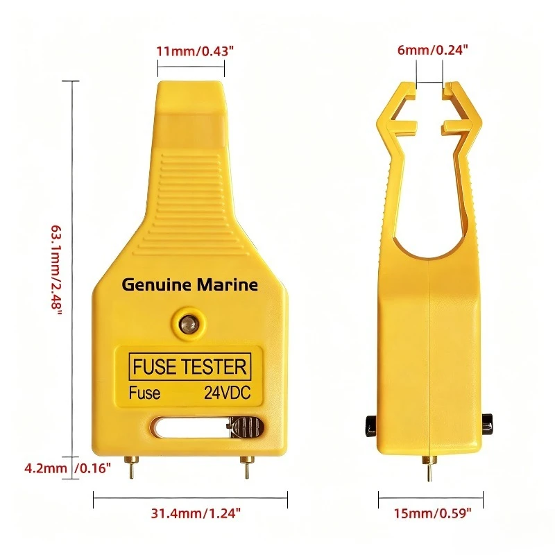 Multi-Functional Fuse Tester DC 24V Automotive Tester Blade Puller Car Checker Puller Removal Tool for Mini/Standard Blade