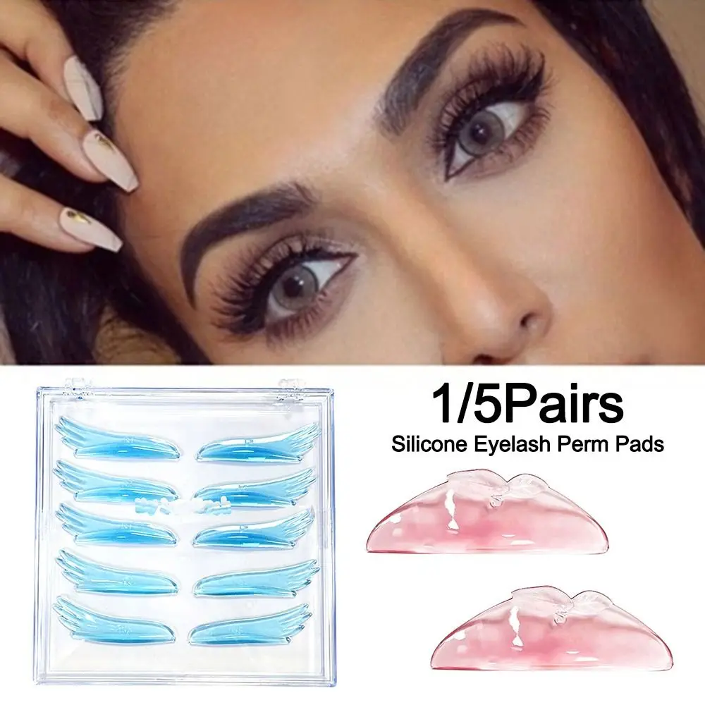 1/5Pairs Applicator Tools Silicone Eyelash Perm Pads Eyelash Extension 3D Eyelash Curler Accessories Eyelash Perm Curler