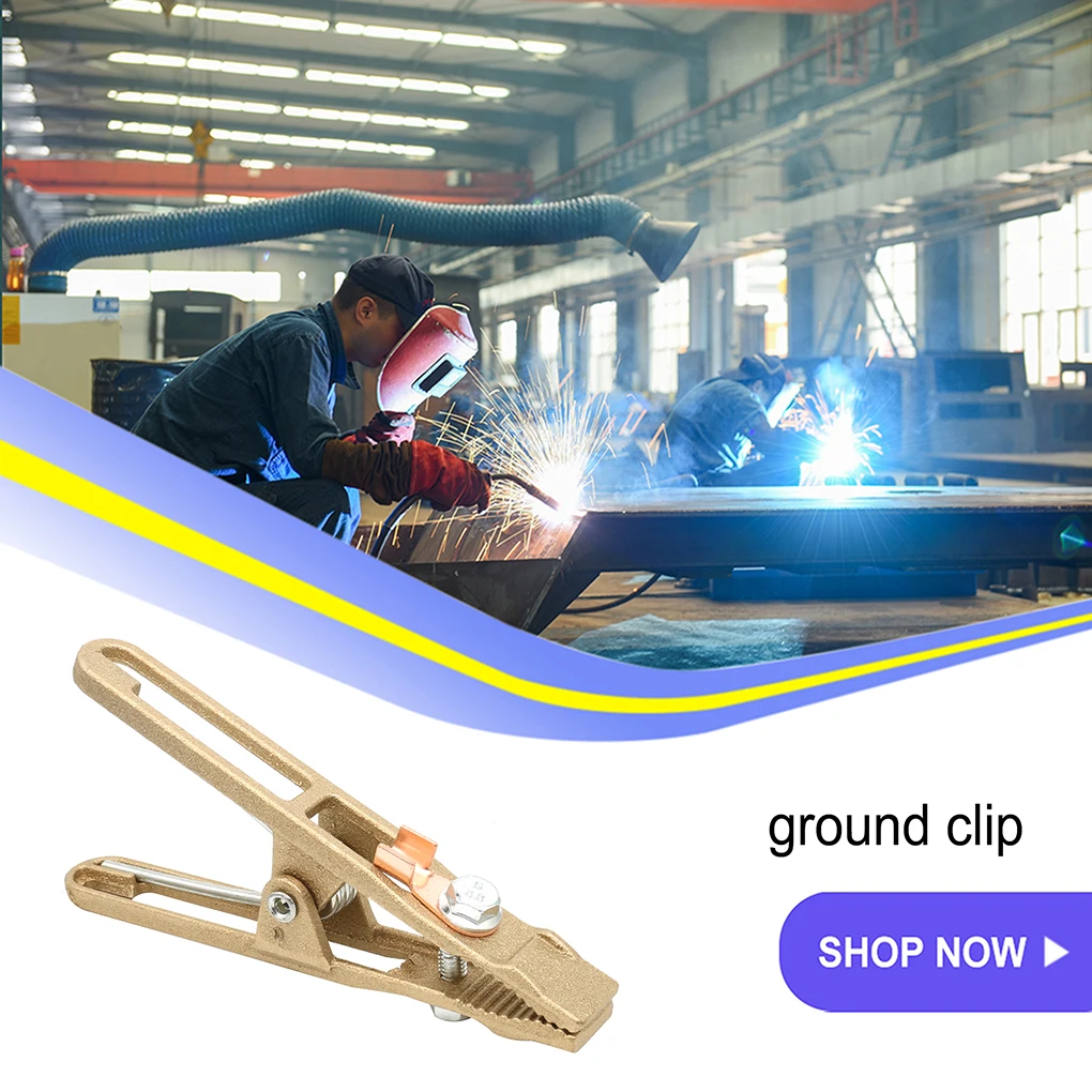 Brass Welding Ground Clamp Portable A Shape 260A Earth Clip Holder