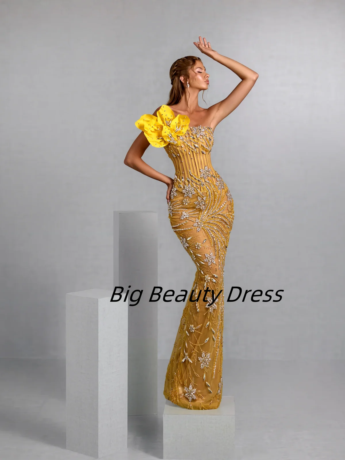 

Элегантное платье Quinceanera без рукавов с бисером и кристаллами по индивидуальному заказу, современные вечерние платья русалки с блестками, платья de15 quinceañera