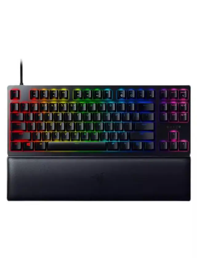 Razer Huntsman V2 TKL  Gaming Keyboard Clicky / Linear Optical Switch Doubleshot PBT Keycaps Sound Dampening Foam