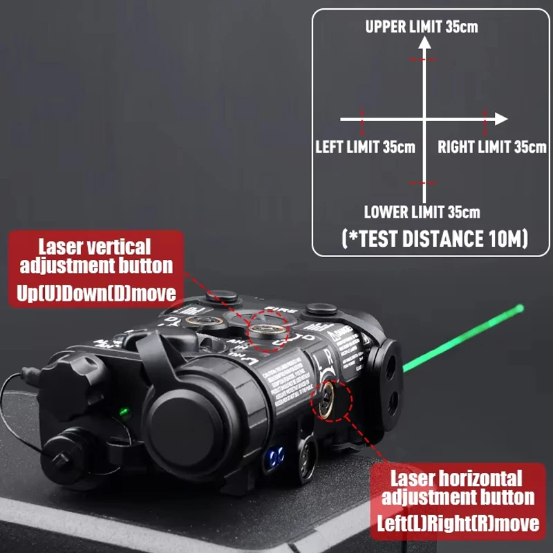NGAL All Metal WADSN Red Green Blue Dot Strobe IR Ray Aimming LED White Light Hunting Scout Light Airsoft Weapon accessory