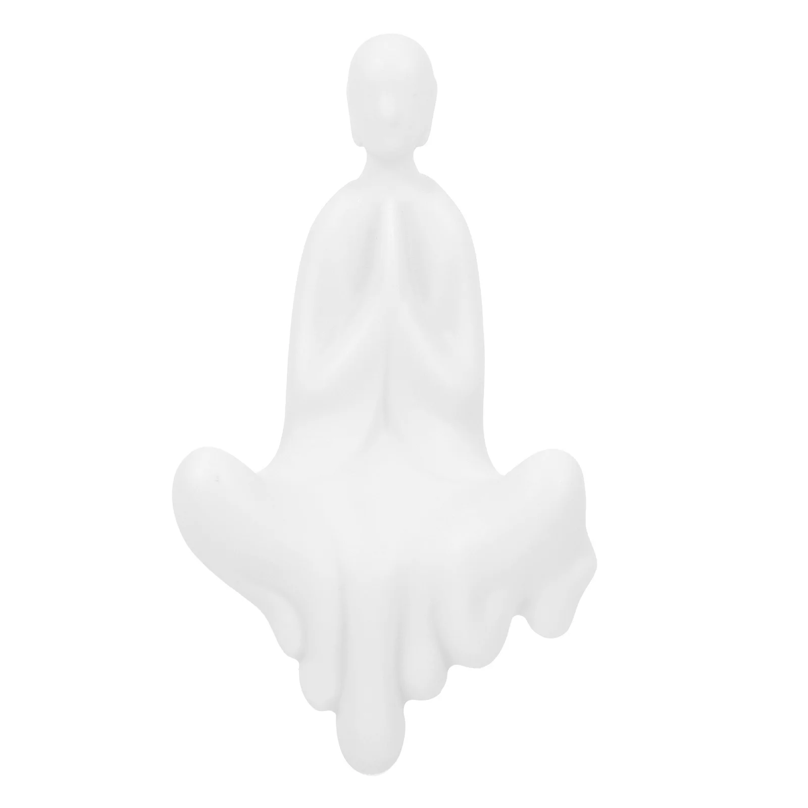 

1Pcs Buddha Statue Ceramic Craft Ornament Vivid Buddhist Decoration Perfect Home Office Zen Display Ceramic Buddhist Statue