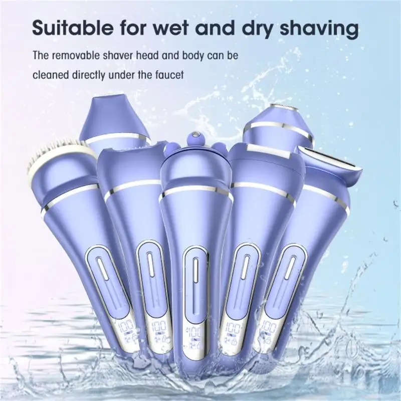 2025 جديد 7 في 1 قاطع كهربائي للنساء الكهربائيات إزالة الشعر محاكمة الشعر لذراع الساق الذراع بيكيني شعر العانة