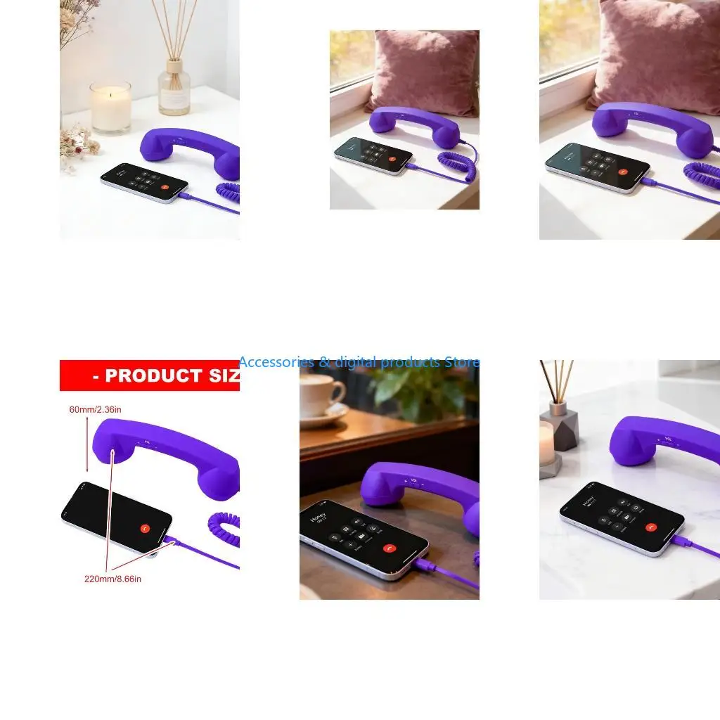 77JD Ergonomic Handset Headset With Adjustment Sound And Clear Sound Headphone
