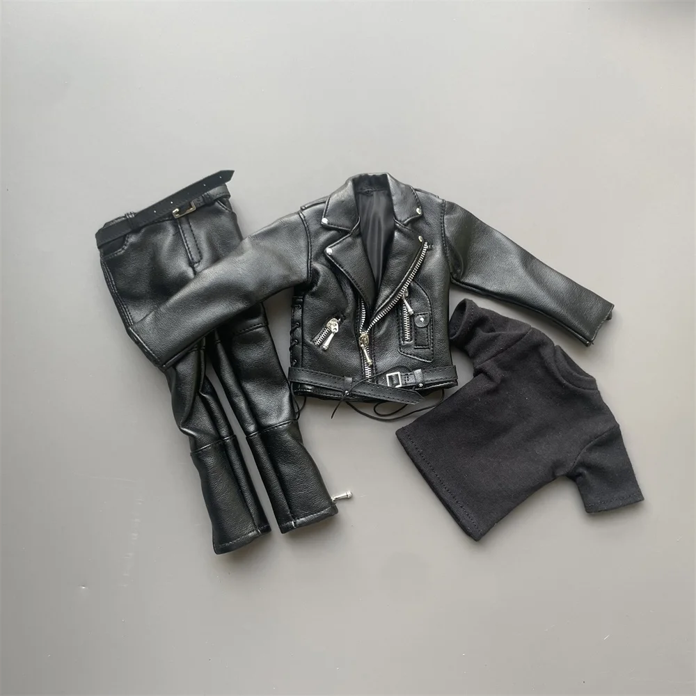 

ZYTOYS Soldier Doll Tough Guy Terminator Black Coat Pant Vest Toys Model Accessories For 12" COO BD001 Figure Collect DIY 1/6th