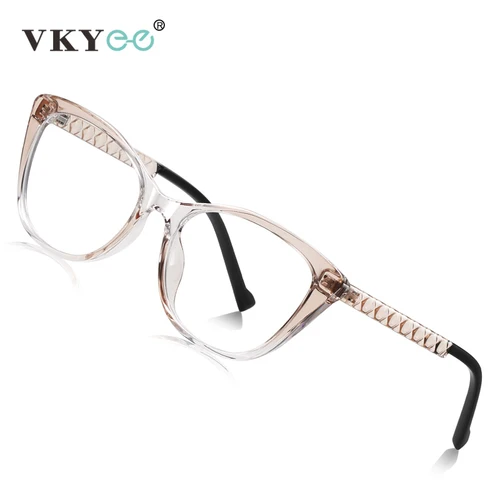 Imagen 2 del producto VICKY nueva moda personalizada ojo de gato diseño Simple gafas de lectura antiluz azul prescripción personalizable LS019