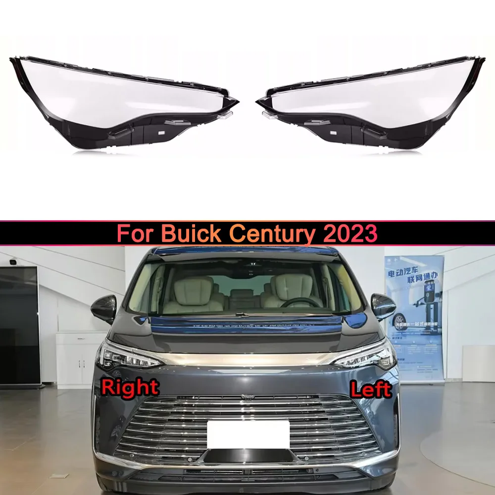 

Front Glass Lens Lamp Shade Shell For Buick Century 2023 Front Headlight Cover Transparent Lampshade Lamp Shell Masks Plexiglass