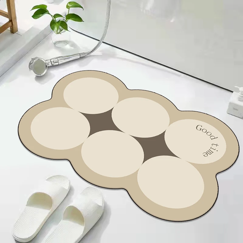 Diatom mud absorbent floor mat bathroom anti-drop toilet door non-slip and dirt-resistant household floor mat