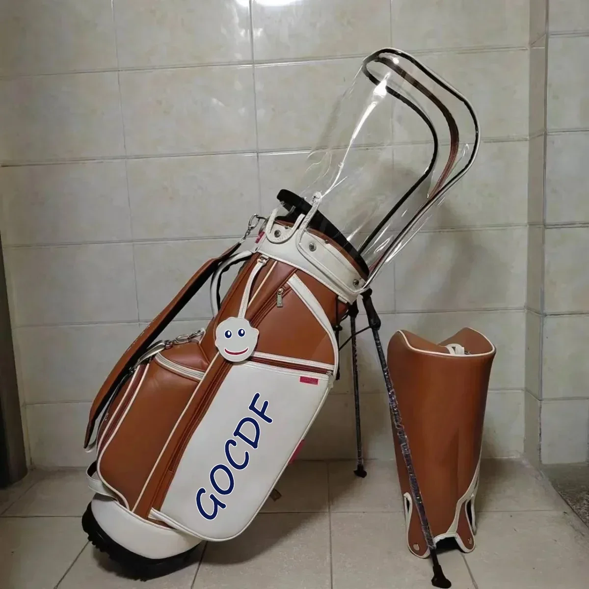 2024 neue Golf tasche Mode große Kapazität zwei Kappen Caddy Tasche Licht Trend Joint Fonds Golf Stand Tasche