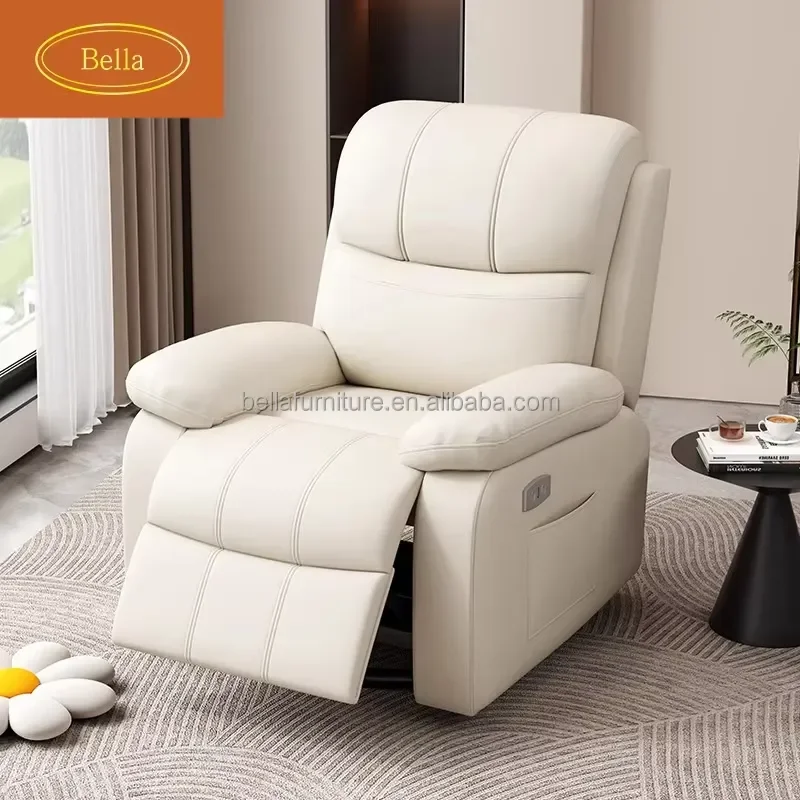 Electric Sofa Chair Modern Single Recliner Multi Functional Living Room Cabin Sleep Lie Massage Lounger Shake First Class