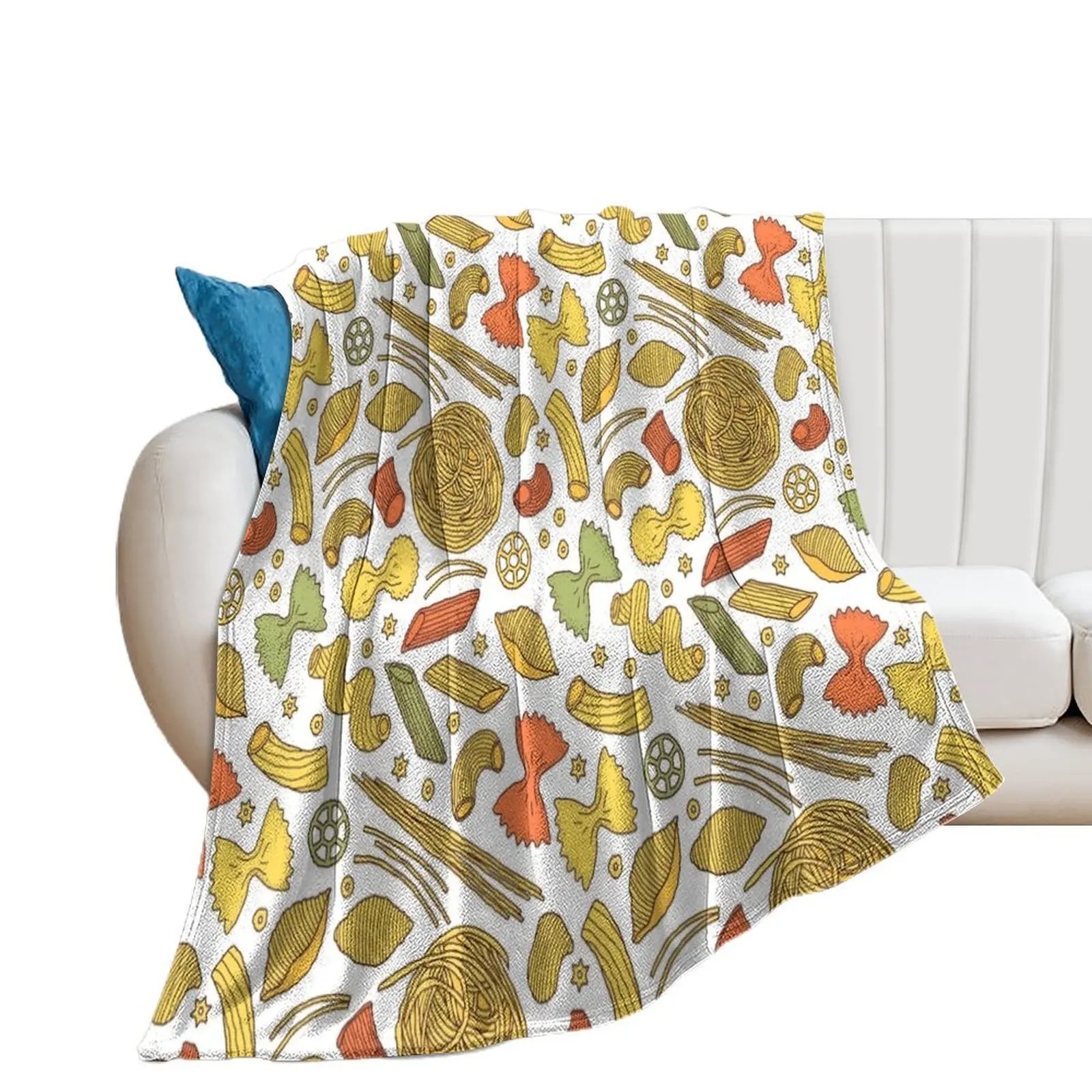 

Pasta Pattern Throw Blanket Giant Sofa Decorative Sofa wednesday Decorative Beds Blankets