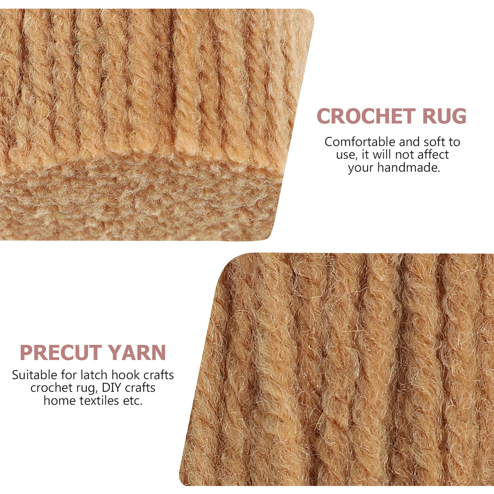 

18Pcs Craft Yarn Set Pre-Cut Acrylic Strands for DIY Tapestry Latch Hook Rug Making Coordination Art Idea