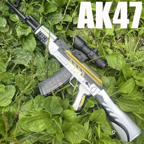 2025 New Product Ak47 and M249 Manual Electric Burst Gel Ball Toy Gun Family Interaction Suitable for Christmas Gifts
