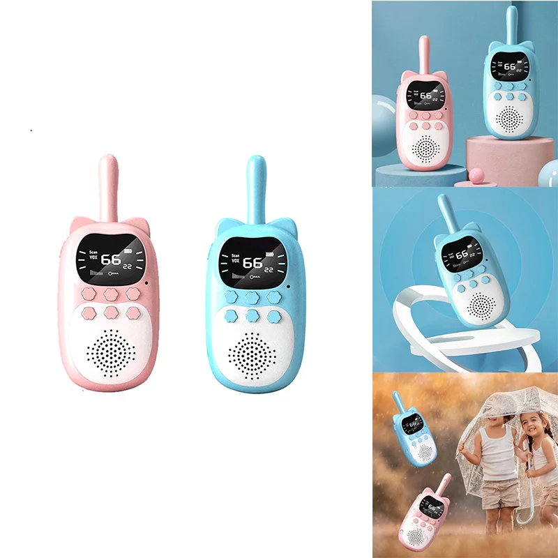 NORRadio Transcsec Portable pour Enfants, Talkie Walperforé, Rechargeable, Déterminer 0.3, 2Pcs