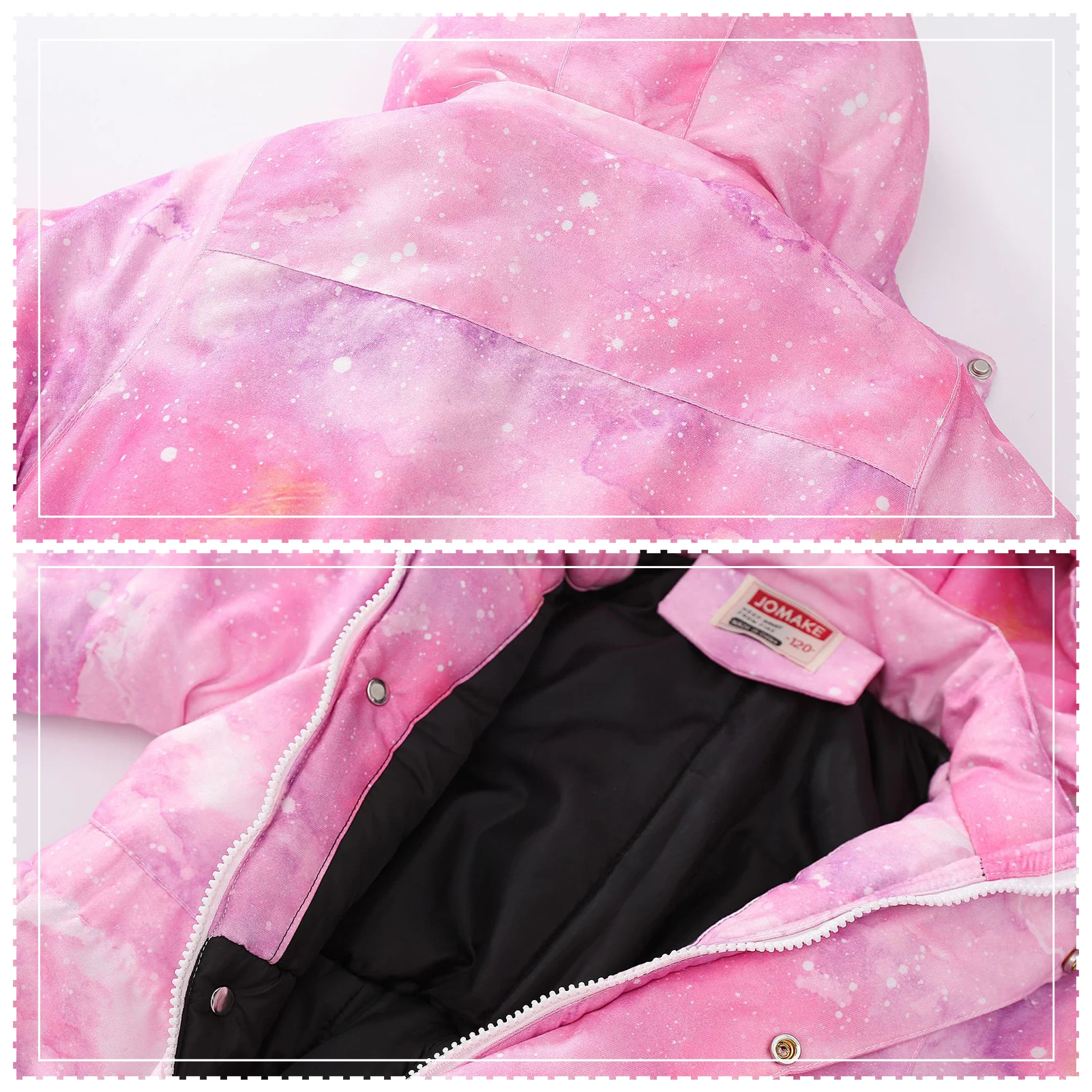 One-piece Kids Ski Suits,Boys Girls Hooded Jumpsuits,Waterproof Windproof Children's Snowsuits,Winter Printed Snowboarding Wear