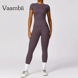 Sports Suit Workout Sets Women Gym Clothes Crop Top High Waist Leggings Fitness Gym Clothes Seamless Workout Sportswear