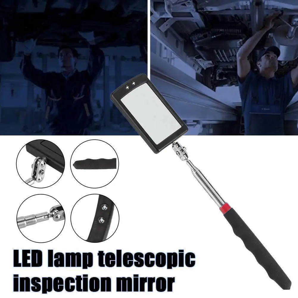 Detection Folding Mirror 360° Rotating Reflector Universal Auto Repair Tool Accessory Telescopic Bottom Inspection Mirror