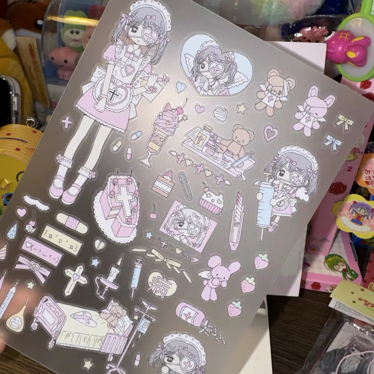 

Little Girl Design Cute Cartoon Decorative Stickers